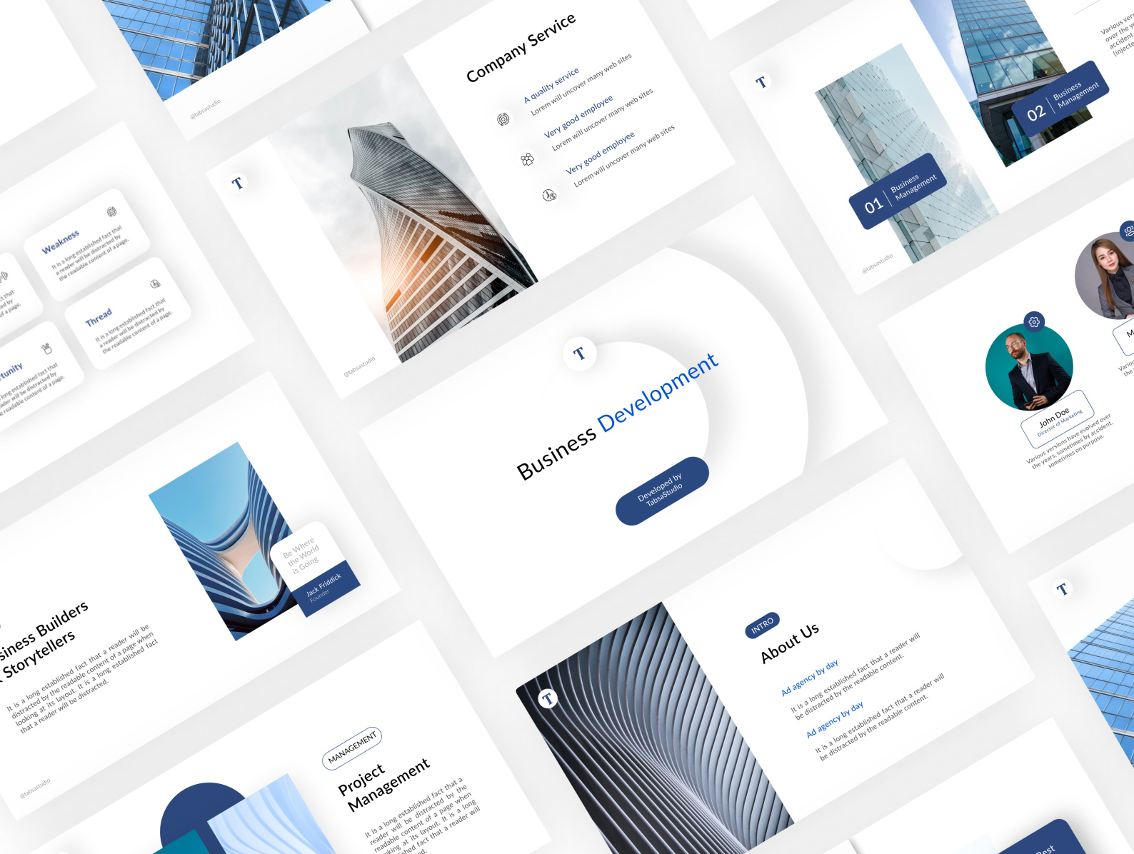 Company profile pitch deck by Kanij Fatema on Dribbble