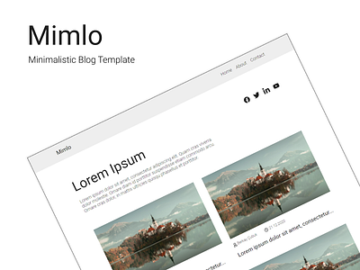 Mimlo | HTML Blog Template css html js webdesign website