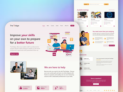 E-Learning Platform Web Design agency design digital e learning graphic design learning platform tutorial ui ux web web design