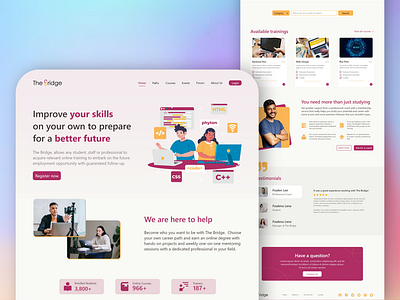 E-Learning Platform Web Design