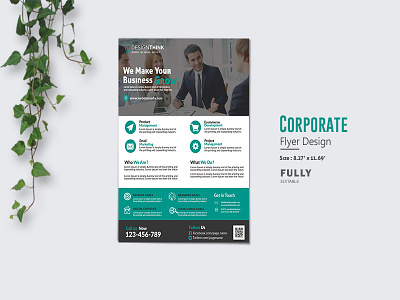 Corporate Flyer Design advertising branding business business flyer corporate corporate flyer creative creative design design flyer design logodesign magazine design minimal print print design