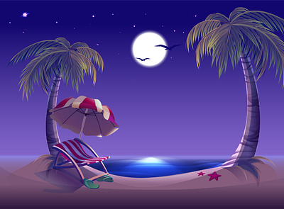 Night beach