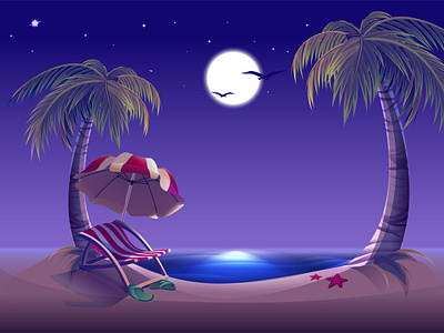 Night beach