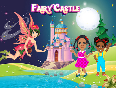 Fairy Castle brand identity branding corporate design ill illustration vector