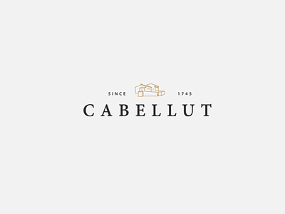 Cabellut logo label logo logotype vector wine