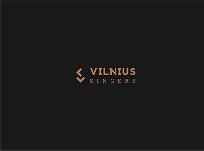 Vilnius Singers logo design logo logotype typography vector