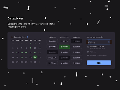 Datepicker web version