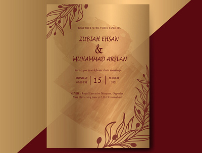 Wedding Card design illustration logo poster poster design ui