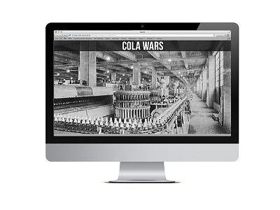 Cola Wars cola design graphic interactive timeline wars web website