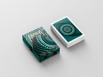 ANANDA - DELUXE PLAYING CARDS ananda cinetism deck of cards geometric art geometric design illustraion opart repetition vector art
