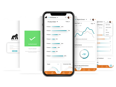 Mobile Analytics analytics chart app interaction design minimal ui uidesign ux uxdesign
