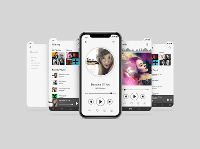 UI Design for Music App app app design app icon app ui app ui ux minimal mobile mobile app mobile app design mobile ui ui ui design uidesign ux uxdesign uxdesigns visual