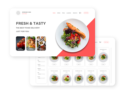 Food Delivery Site UI