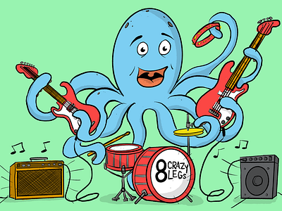 Rock n Roll - Octopus illustration