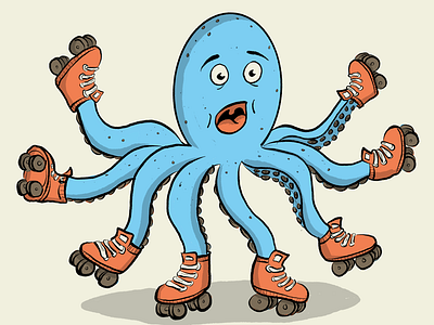 Roller Skate - Octopus