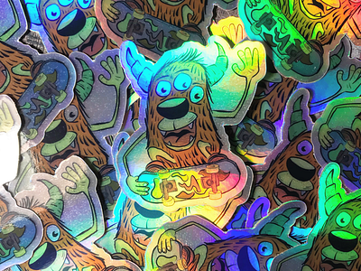 Monster Skate - Hologram Sticker