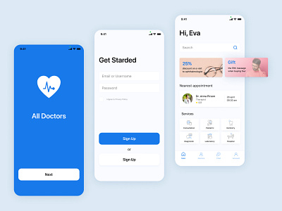 All Doctors - medical mobile app medical app mobile app mobile app design ui ux