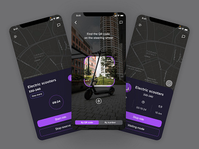 IOS App for rent Scooters & Bike