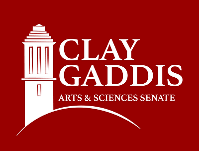 Clay Gaddis for Arts & Sciences Senate 2017 brand and identity brand identity campaigns graphic design logo project management