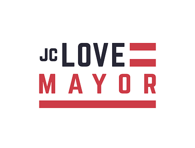 JC Love for Mayor 2019 graphic design logo