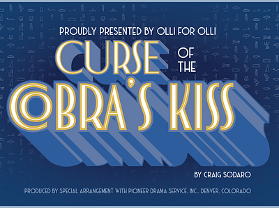 Curse of the Cobra's Kiss 2019 event branding graphic design
