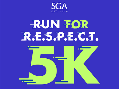 Run for Respect 5K 2019 graphic design logo