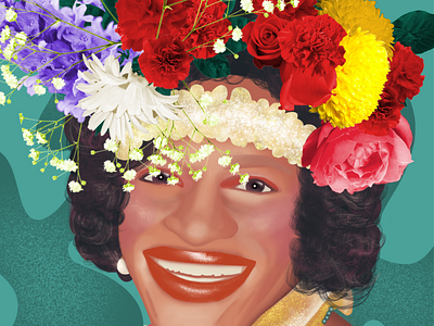 Marsha P. Johnson 2020 graphic design illustration mpj pride month procreate