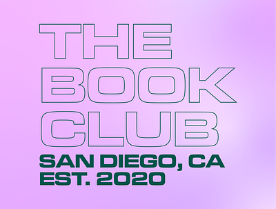 The Book Club Logo 2020 branding graphic design logo typography