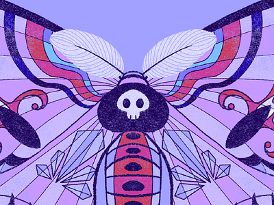 Memento Mori 2020 aesthetics butterfly design graphic design grunge illustration memento mori moth