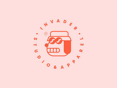 Invader Studio & Apparel Logo branding character design designer illustration illustrator logo logodesign logotype vector
