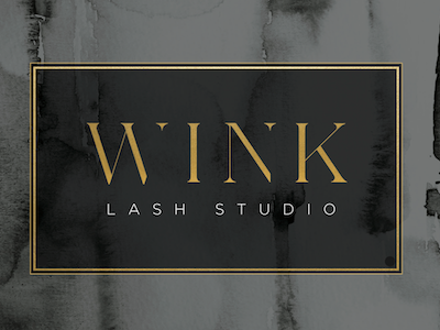WINK Lash Studio Logo & Brand brand design graphic identity logo sign