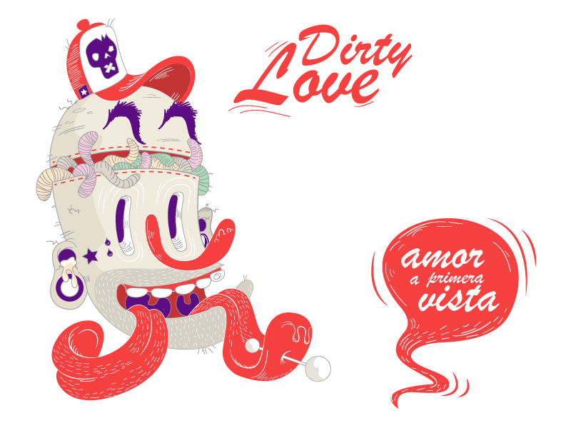 Amor A Primera Vista dirty love draw ilustración love