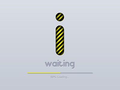 i waiting aplicación app ilustración logo