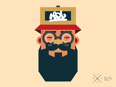 Icon For HDL beard hipster icon illustration vector