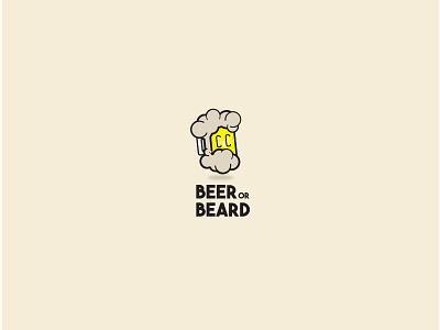 BEER or Beard art branding ca design designer flat illustration la logo merchandising