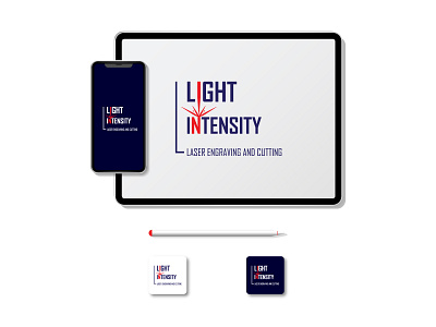 Light Intensity Leaser Cutting Logo