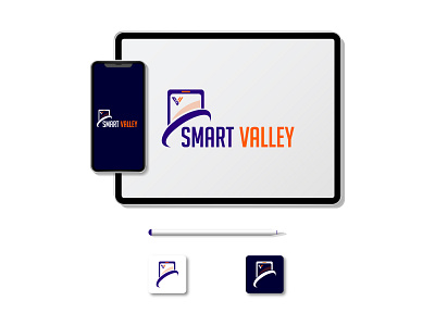 Smart valley gadget & phone shop logo design