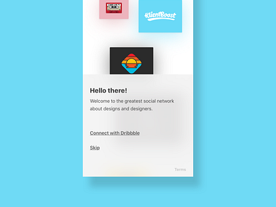 Hello there! app dribbble flat ios landing page mobile onboarding ui