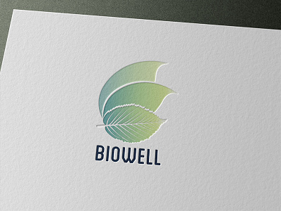 Biowell Logo healthy leaf logo vitamins