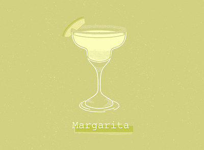 Margarita cocktail daily illustration day 3 illustration illustration digital margarita procreate texture truegrittexturesupply