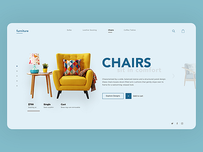 Furniture - a clean and modern website design