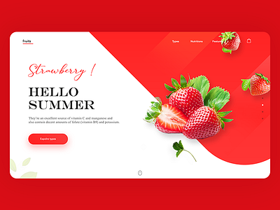 Fruits - Modern landing page design