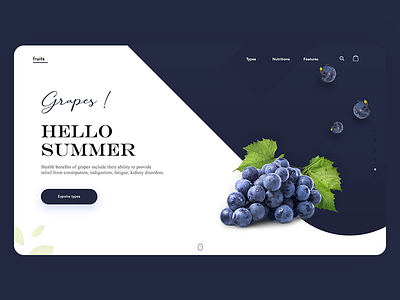 Fruits - Modern landing page design