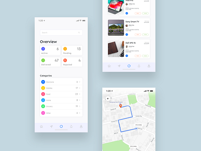 Order Delivery - Modern App Design app design branding design minimal modern ui ux