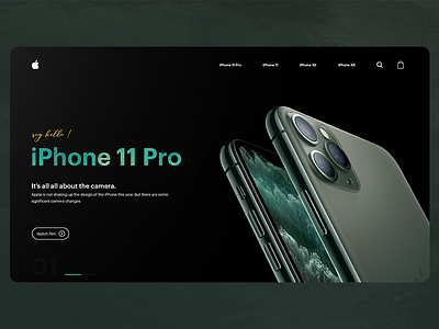 iPhone 11 Pro site mockup design ui ux web website