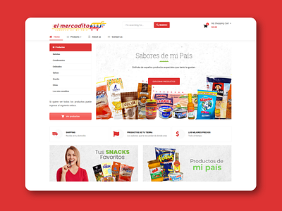 E-commerce Website design ui web