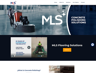 Web design for concrete solutions company in Florida design ui web