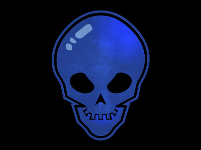 skull blue blue bones icon logotype skeleton skull skulls vector