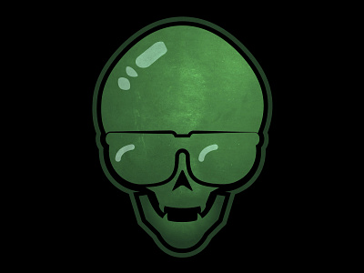 green skull bones color colors design glasses green logo skeleton skull skulls vampire vector