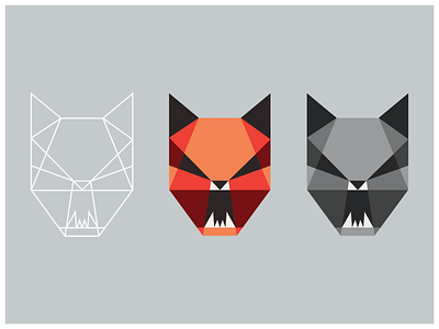 Geometric Fox fox icon fox logo fox logomark geomark geometric geometric animal geometric art geometric design geometric fox geometric icon logomark vector vector illustration